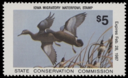 Scan of 1986 Iowa Duck Stamp