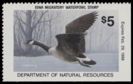 Scan of 1987 Iowa Duck Stamp