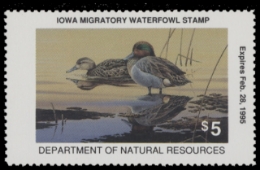 Scan of 1994 Iowa Duck Stamp