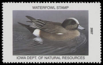 Scan of 2007 Iowa Duck Stamp