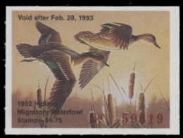 Scan of 1992 Indiana Duck Stamp