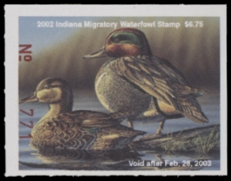 Scan of 2002 Indiana Duck Stamp