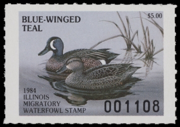 Scan of 1984 Illinois Duck Stamp