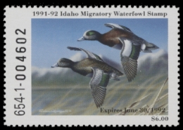 Scan of 1991 Idaho Duck Stamp