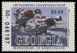 Scan of 1992 Georgia Duck Stamp