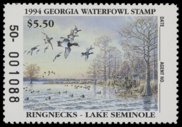 Scan of 1994 Georgia Duck Stamp