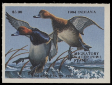 Scan of 1984 Indiana Duck Stamp