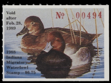 Scan of 1988 Indiana Duck Stamp