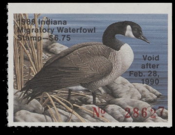 Scan of 1989 Indiana Duck Stamp