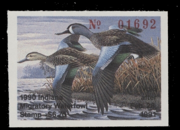 Scan of 1990 Indiana Duck Stamp