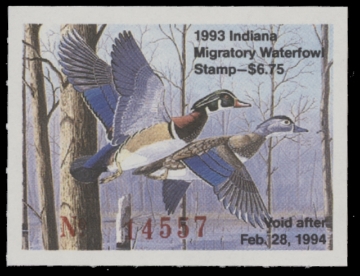 Scan of 1993 Indiana Duck Stamp