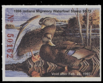 Scan of 1996 Indiana Duck Stamp