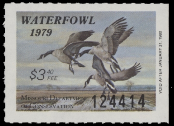 Scan of 1979 Missouri Duck Stamp - First of State