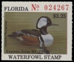 Scan of 1984 Florida Duck Stamp