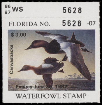 Scan of 1986 Florida Duck Stamp