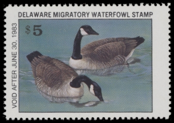 Scan of 1982 Delaware Duck Stamp