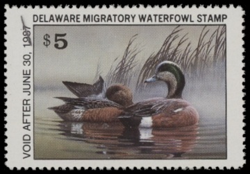 Scan of 1986 Delaware Duck Stamp