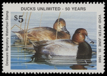 Scan of 1987 Delaware Duck Stamp