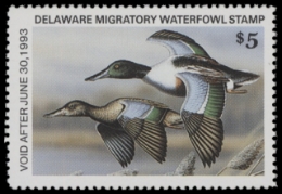 Scan of 1992 Delaware Duck Stamp