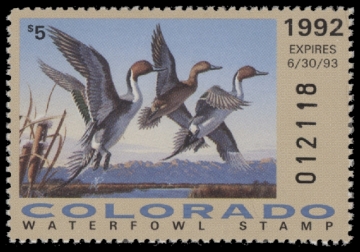 Scan of 1992 Colorado Duck Stamp