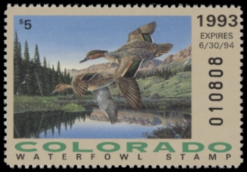 Scan of 1993 Colorado Duck Stamp