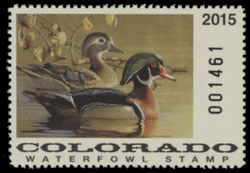 Scan of 2015 Colorado Duck Stamp