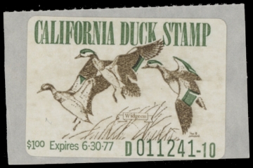 Scan of 1976 California Duck Stamp