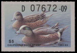 Scan of 1982 California Duck Stamp