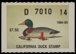 Scan of 1984 California Duck Stamp