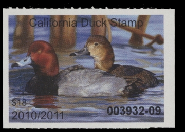 Scan of 2010 California Duck Stamp