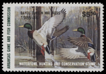 Scan of 1985 Arkansas Duck Stamp