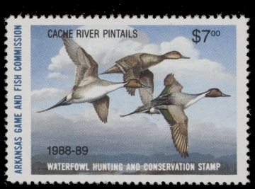 Scan of 1988 Arkansas Duck Stamp