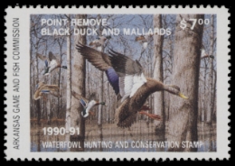 Scan of 1990 Arkansas Duck Stamp