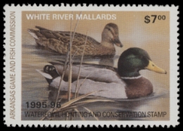 Scan of 1995 Arkansas Duck Stamp