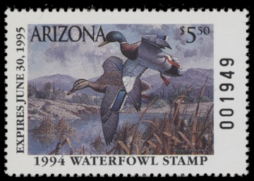 Scan of 1994 Arizona Duck Stamp