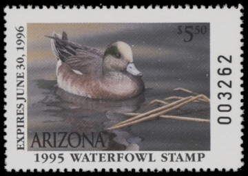 Scan of 1995 Arizona Duck Stamp