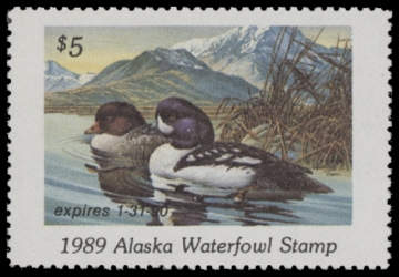 Scan of 1989 Alaska Duck Stamp