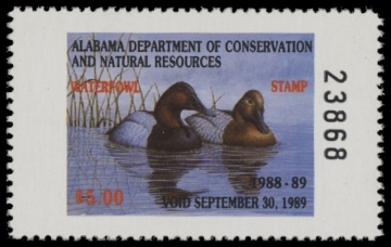 Scan of 1988 Alabama Duck Stamp