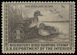 Scan of RW6 1939 Duck Stamp MNH 