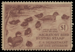 Scan of RW8 1941 Duck Stamp. MNH