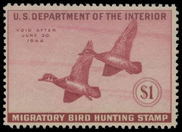 Scan of RW10 1943 Duck Stamp 