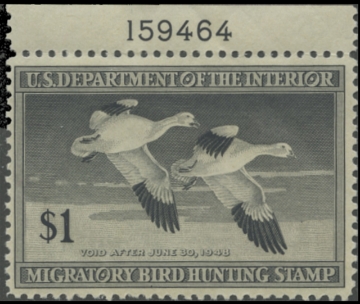 Scan of RW14 1947 Duck Stamp 