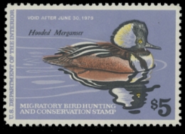 Scan of RW45 1978 Duck Stamp. MLH. F-VF 