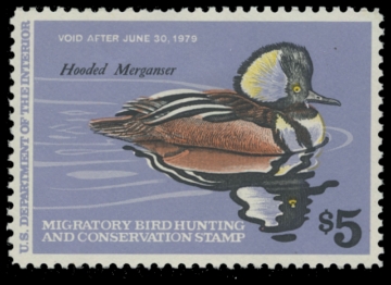 Scan of RW45 1978 Duck Stamp. MLH. F-VF 