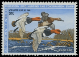 Scan of RW54 1987 Duck Stamp. MNH. VF 