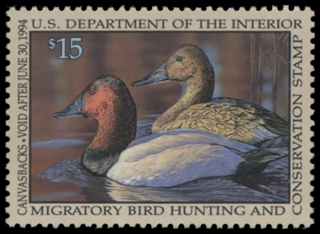 Scan of RW60 1993 Duck Stamp. MNH. VF 