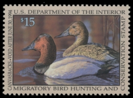 Scan of RW60 1993 Duck Stamp. MNH. VF 