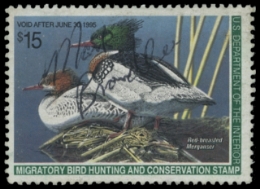 Scan of RW61 1994 Duck Stamp. Used. VF 