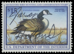 Scan of RW64 1997 Duck Stamp. Used. VF 