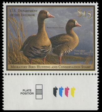 Scan of RW78 2011 Duck Stamp 